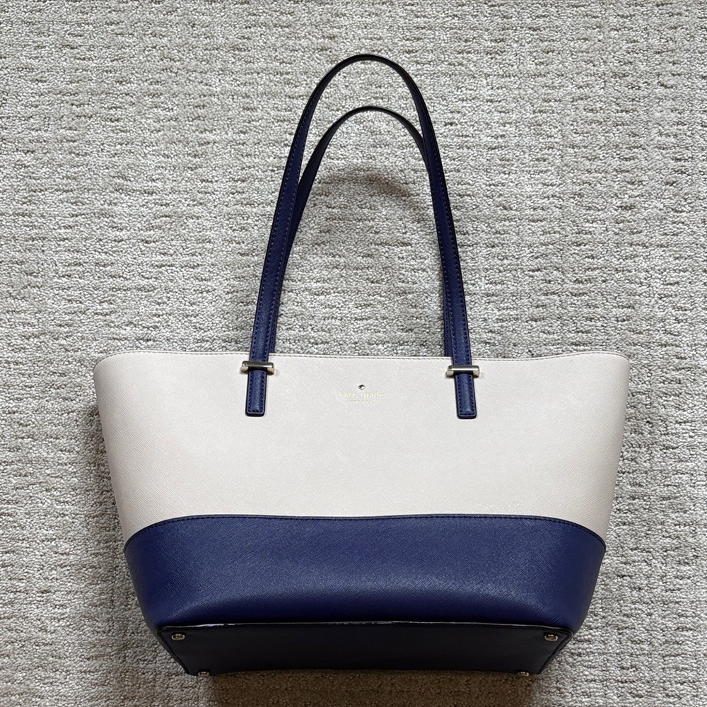 Kate Spade Cedar Street Small Harmony Blue and Cream Good Condition